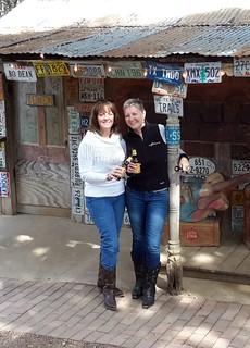 Jackie and Laura in Luckenbach