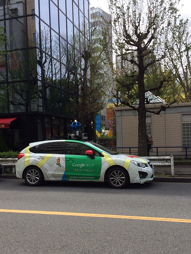 恵比寿でGoogleストリートビューの撮影車を見たよ！