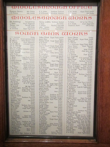 Bolckow and Vaughan - WW1 Roll of Honour