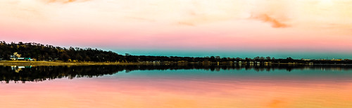 sunset sky panorama lake texas unitedstates pano fortworth
