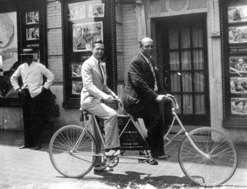 Two men on a tandem bicycle - Jacksonville