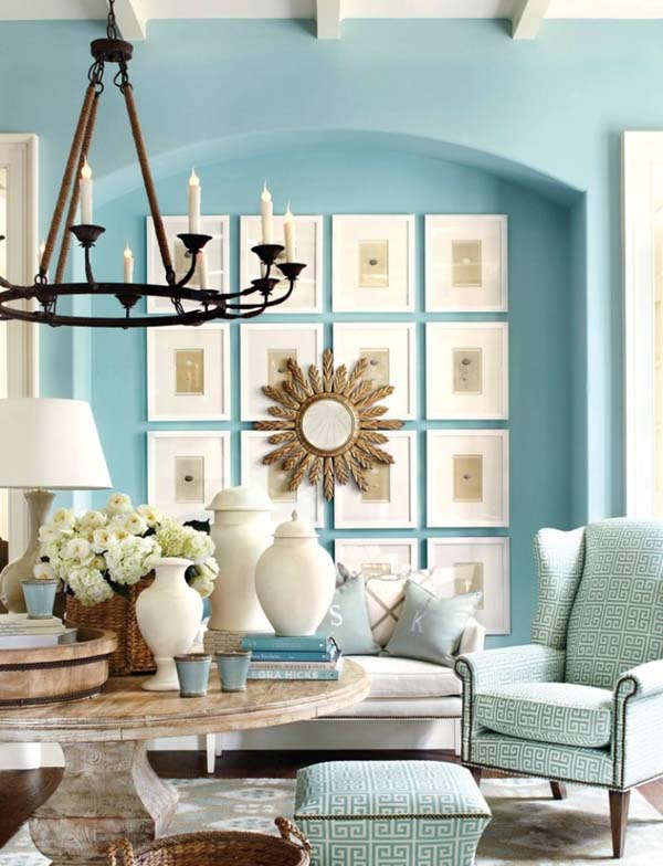 20 gam màu xanh tươi mát phù hợp thiết kế nội thất phòng khách-Phần 3