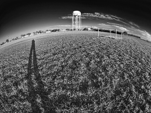 sky detail monochrome clouds landscapes blackwhite texas shadows availablelight tx watertower clarity olympus fisheye handheld hdr omd topaz adjust 75mm em10 samyang denoise bweffects littlefieldtx