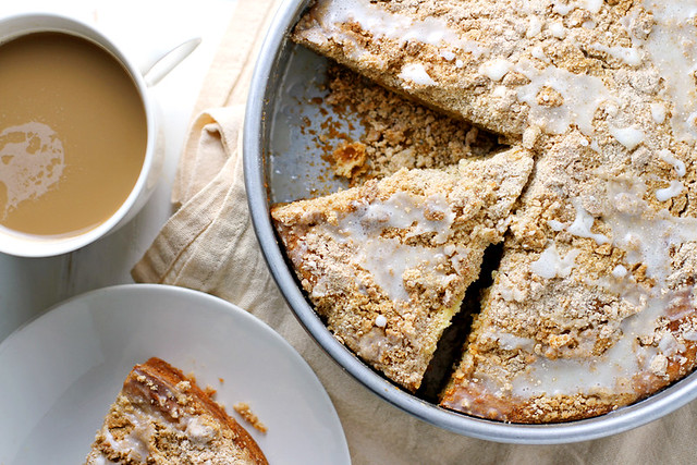 Cream Cheese Swirl Carrot Coffee Cake | www.girlversusdough.com @stephmwise