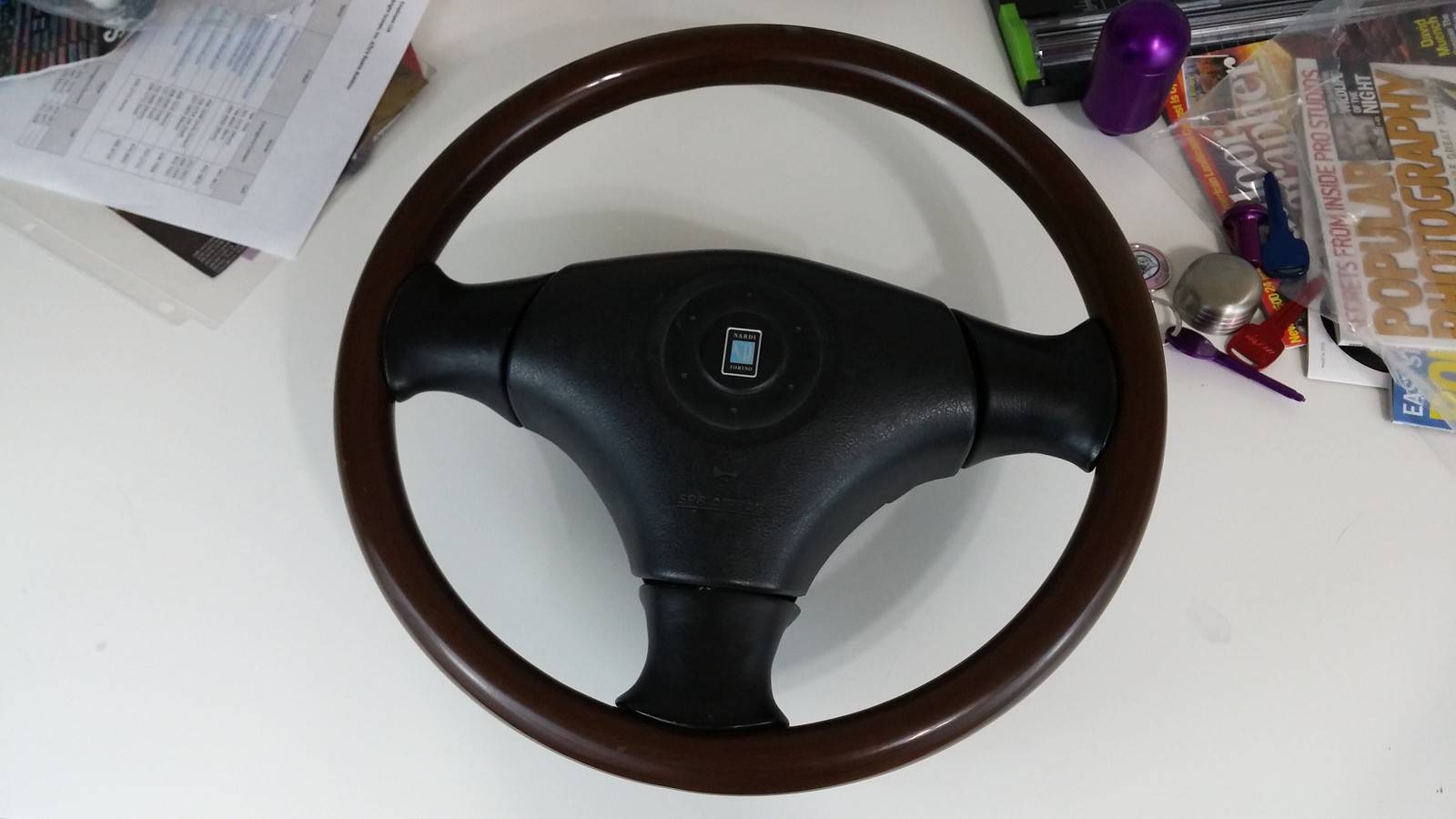 FS: Miata 2000 SE Nardi wood steering wheel $2018 