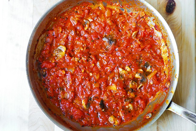 Penne Pasta in Creamy Vodka Tomato Sauce with Mushrooms - Julia's Album