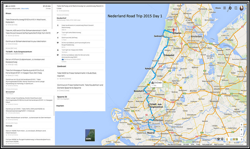Road Trip Nederland 2015 Map 1