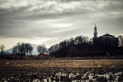 winter sky cloud mountain tree church nature architecture landscape outdoors photography tranquility nopeople korea southkorea ricefield ricepaddy incheon gimpo colorimage ruralscene nonurbanscene artistsontumblr photographersontumblr originalphotographers