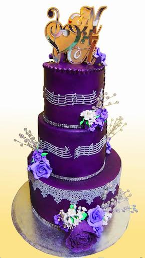 Musical Themed Wedding Cake by Lucia Miranda of Home Sweet Paradise Cakes and Pastries