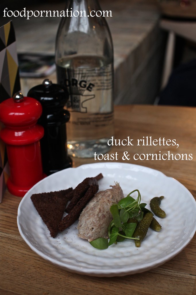 duck rillettes, toast & cornichons - Forge & Co, Shoreditch - London Food Blog