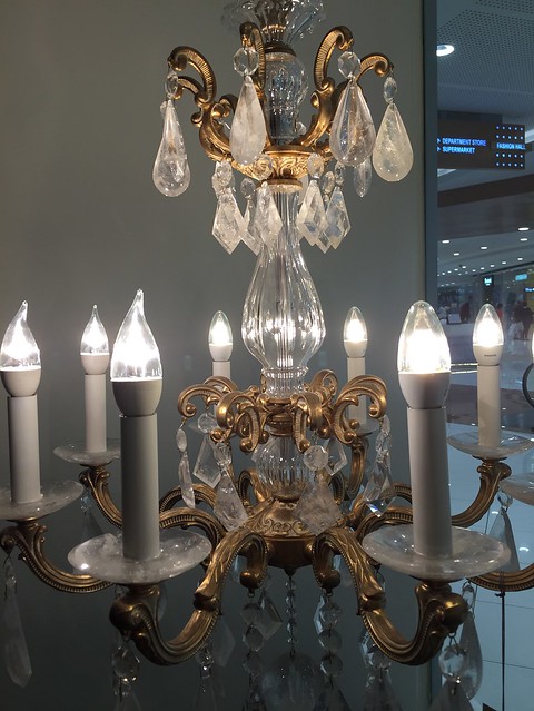 Schonbeck rock crystal chandelier