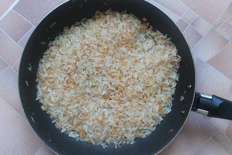 Простой рецепт риса на сковороде