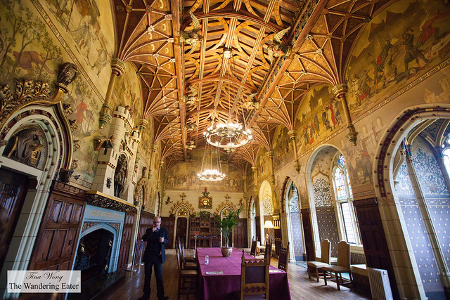 The main dining hall at the heart of Cardiff Castle