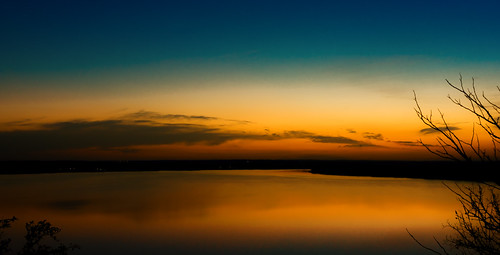 longexposure sunset lake reflection texas lakeworth