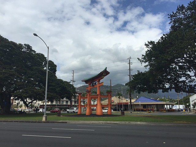 Japanese arch in Waikiki