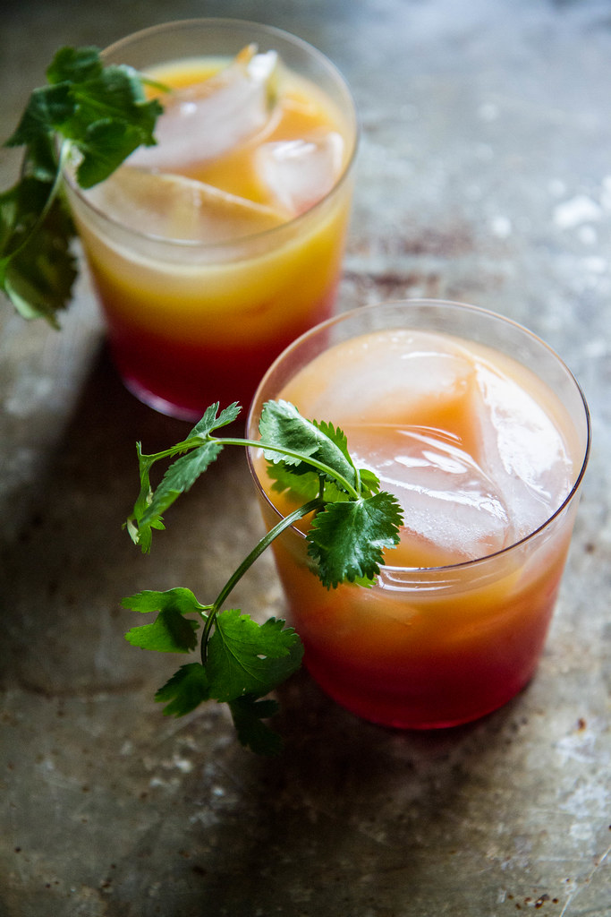 Tequila Beet Orange Cocktail