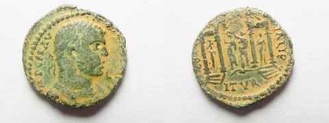 bronze coin from Caesarea ad Libanum in Phoenicia