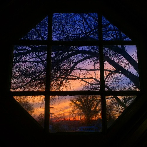winter sunset window square landscape evening midwest peaceful squareformat octagon iphoneography instagramapp uploaded:by=instagram