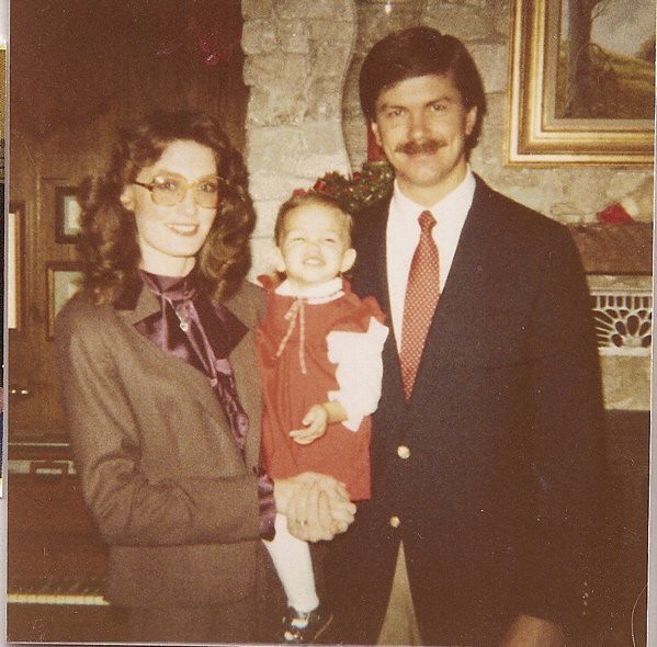 little Julia with Mom and Dad