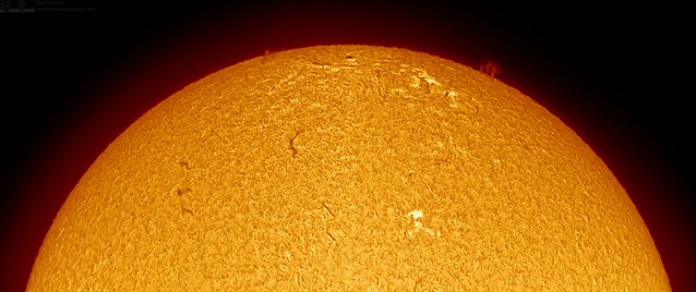 Active region 2253 and small prominence