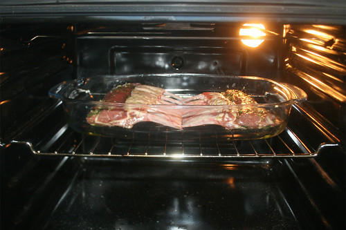 31 - Lammkarree im Ofen garen / Cook rack of lamb in oven