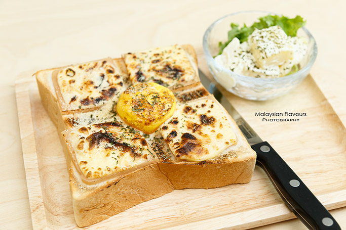 Haraju Cube Empire Damansara ham cheese sliced toast