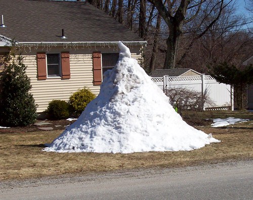 big snow pile