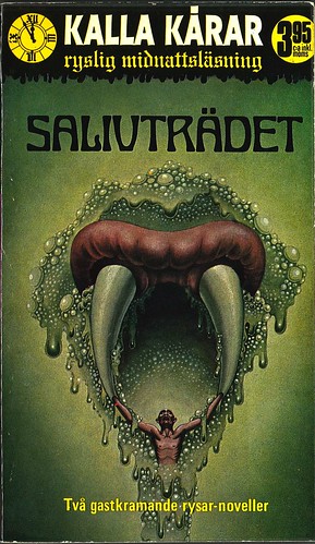 Brian Aldiss, Salivträdet [The Saliva Tree] (1972 - B. Wahlströms bokförlag, Sweden, Kallar Kårar 14), uncredited cover artist