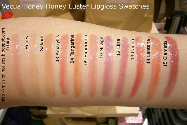 Vecua Honey Honey Luster Lipgloss Swatches