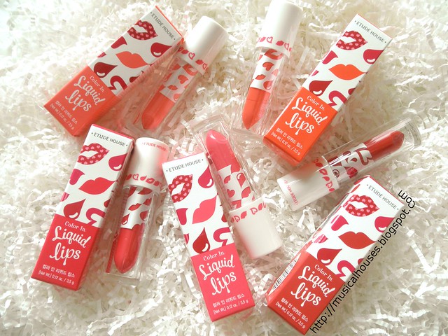 Etude House Color in Liquid Lips Bottles Boxes