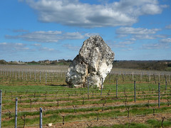 Le menhir dit 'la Pierre Blanche' à Oudon près d'Ancenis - Loire-Atlantique - Avril 2015 - 02