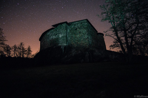 night stars landscape ruins ruiner milkyway raseborg rauniot