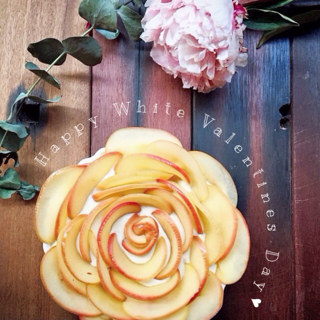 Apple rose white chocolate tofu mousse @ DayDayCook Concept Studio
