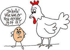 bijzonder Verbinding Ontembare Wat was er eerder ? De kip ….. of het ei? | Stompwijk