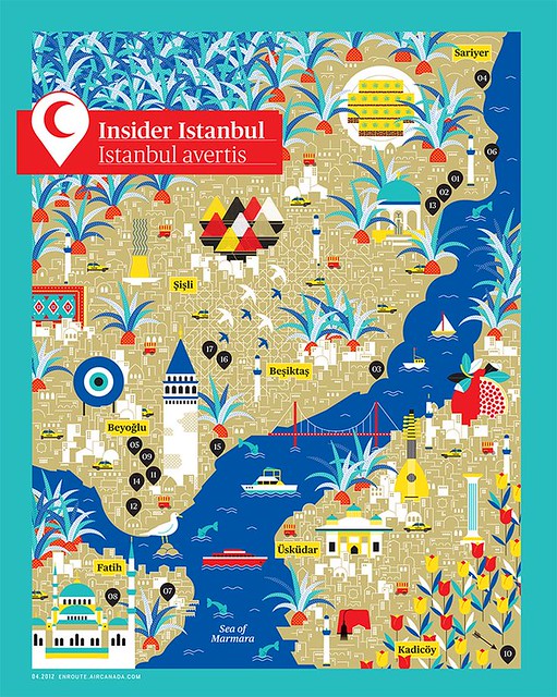 Istanbul Map by La Tigre