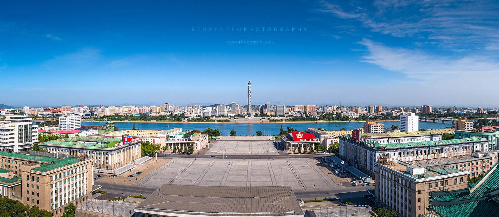 Pyongyang City Skyline