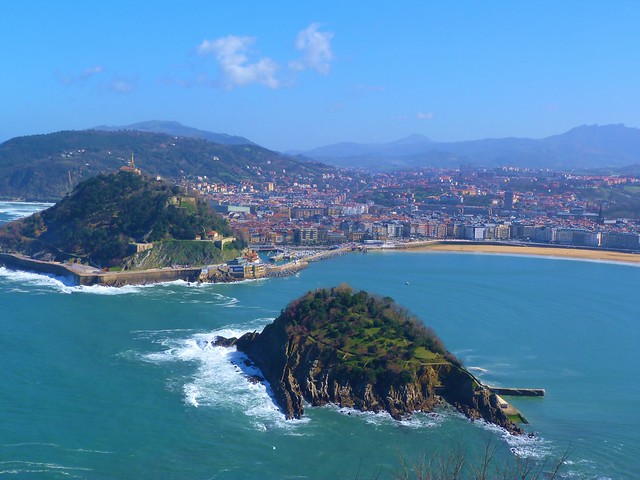 Panorámica de San Sebastián desde el Monte Igueldo