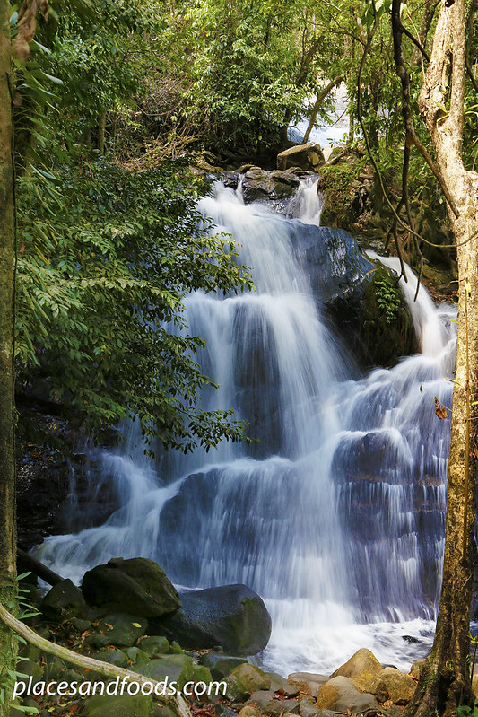 Namtok Ton Nga Chang (Elephant Tusk Falls) waterfall in the jungle