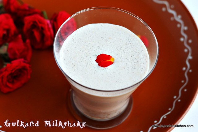 Gulkand-milkshake