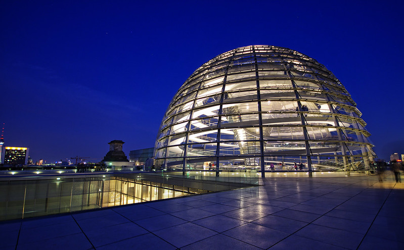 dome of the reichstag in berlin