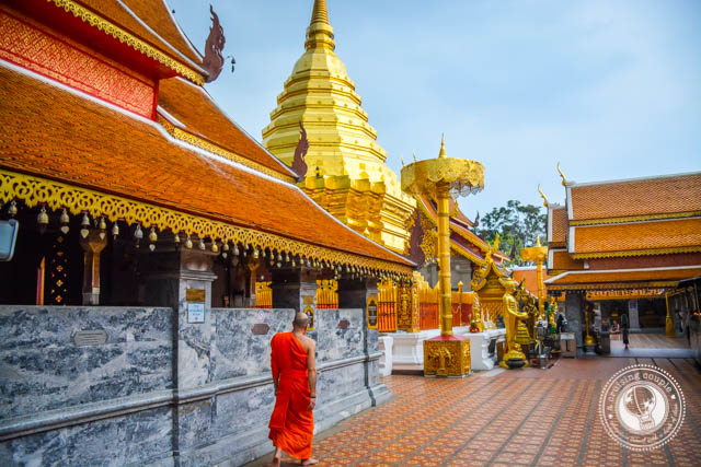 Monk at Wat Phrathat Doi Suthep