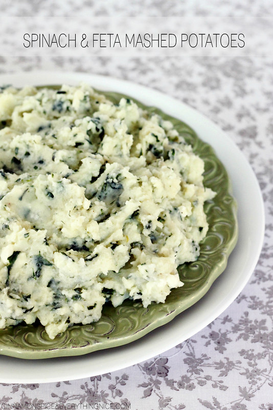 spinach and feta mashed potatoes