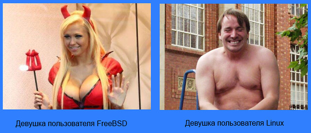 FreeBSD Girl vs Linux Girl