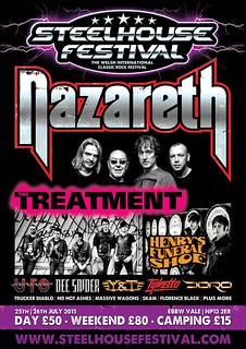 Poster for Steelhouse Festival Nazareth announcement