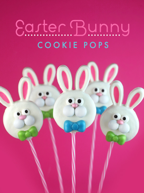 Easter Bunny Cookie Pops