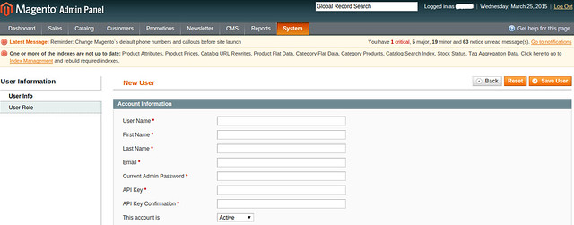Create Magento SOAP v2 API with simple steps by Anil Kumar Panigrahi - New User   Users   Web Services   System   Magento Admin