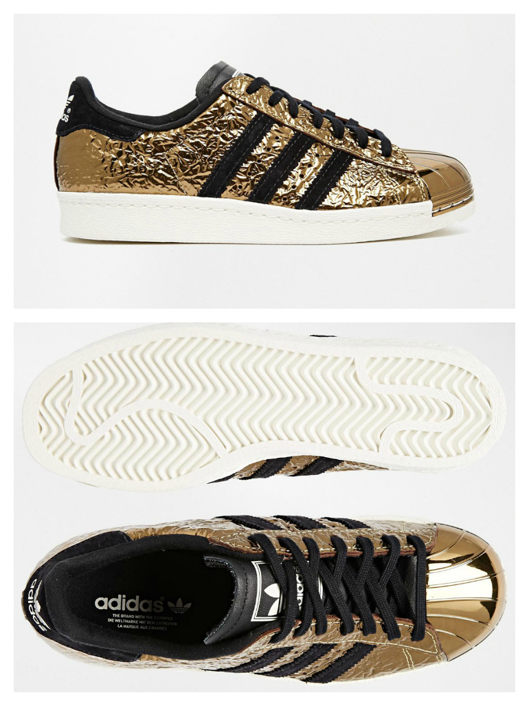 adidas Originals Superstar Gold 80′s Metal Toe sneakers, adidas metal toe, adidas originals 80's metal toe, fashion is a party, fashion blogger, adidas superstar, adidas superstar gold, asos, sneakers, exclusieve sneakers