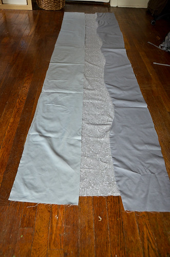 Step 3 - Continue to Pull One Strip On Top of Other, Lining Up On Previous Marks