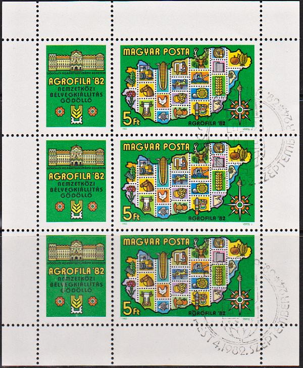Známky Maďarsko 1982, Výstava známok AGRO-FILA 82
