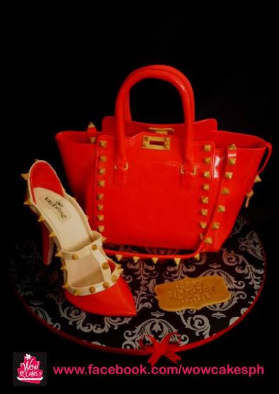 Valentino Tote Bag Cake and Shoes by Wowie Lontok